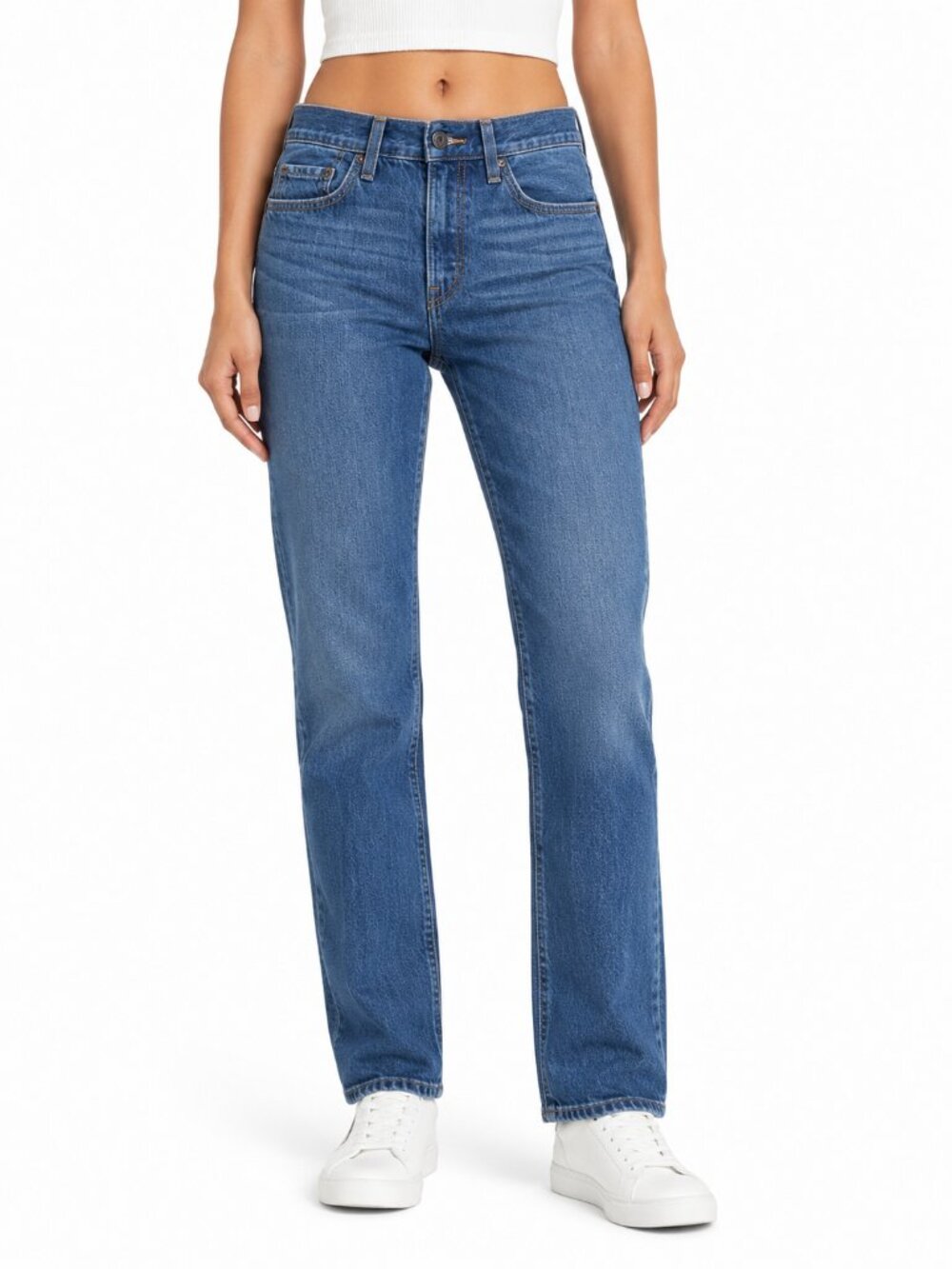 Levi’s Black Patch Button Fly 100% Cotton Jeans Medium Wash | 27